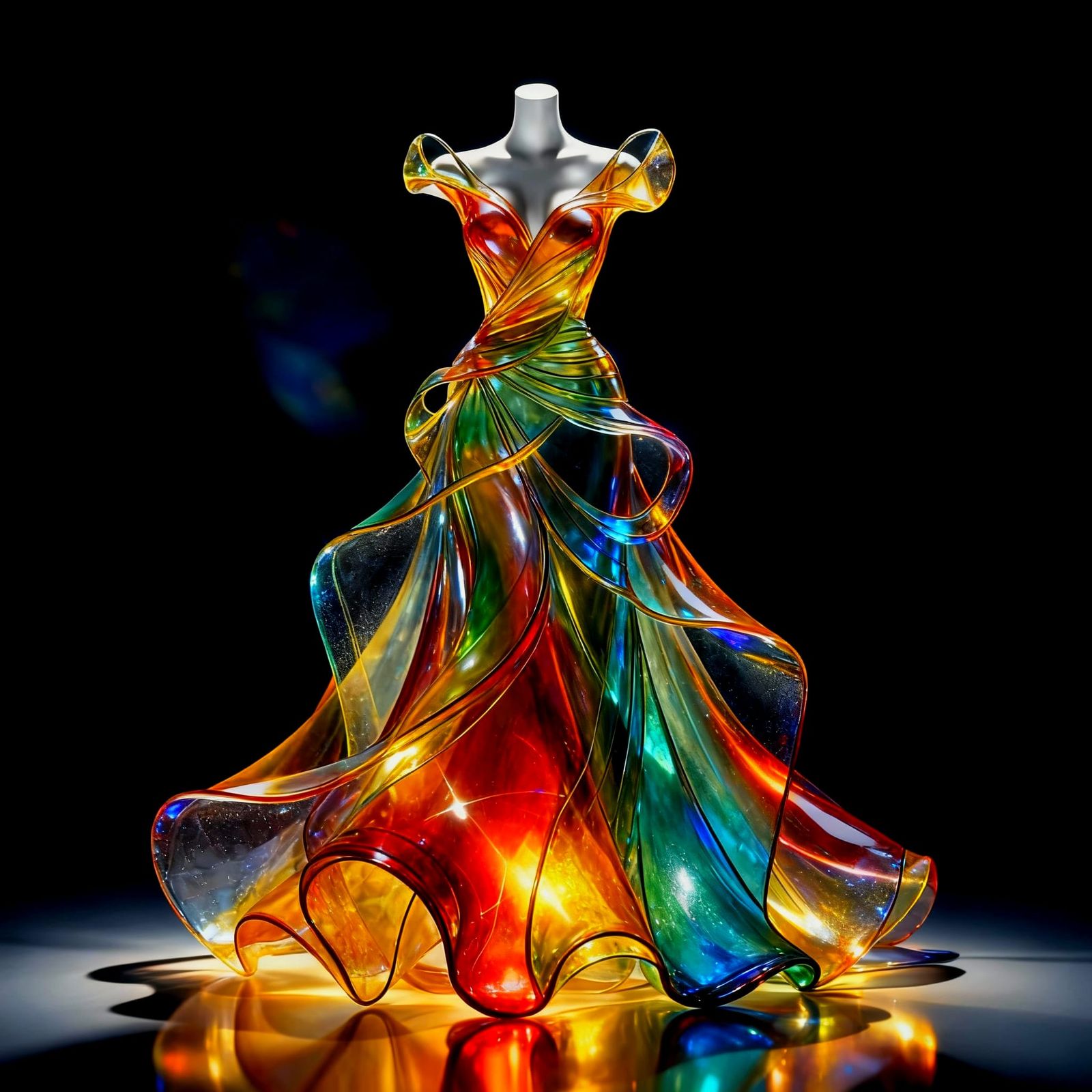 Glass dress multicolored (5)