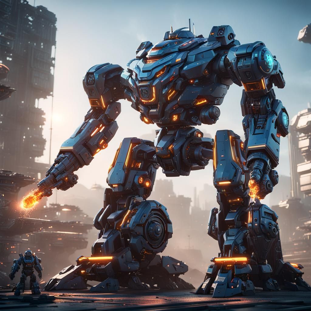 Supreme Giga Mech with Plasma Energy