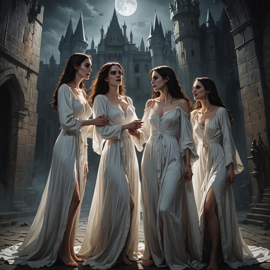 Vampire Kiss: Dark Fantasy in Dutch Master Style