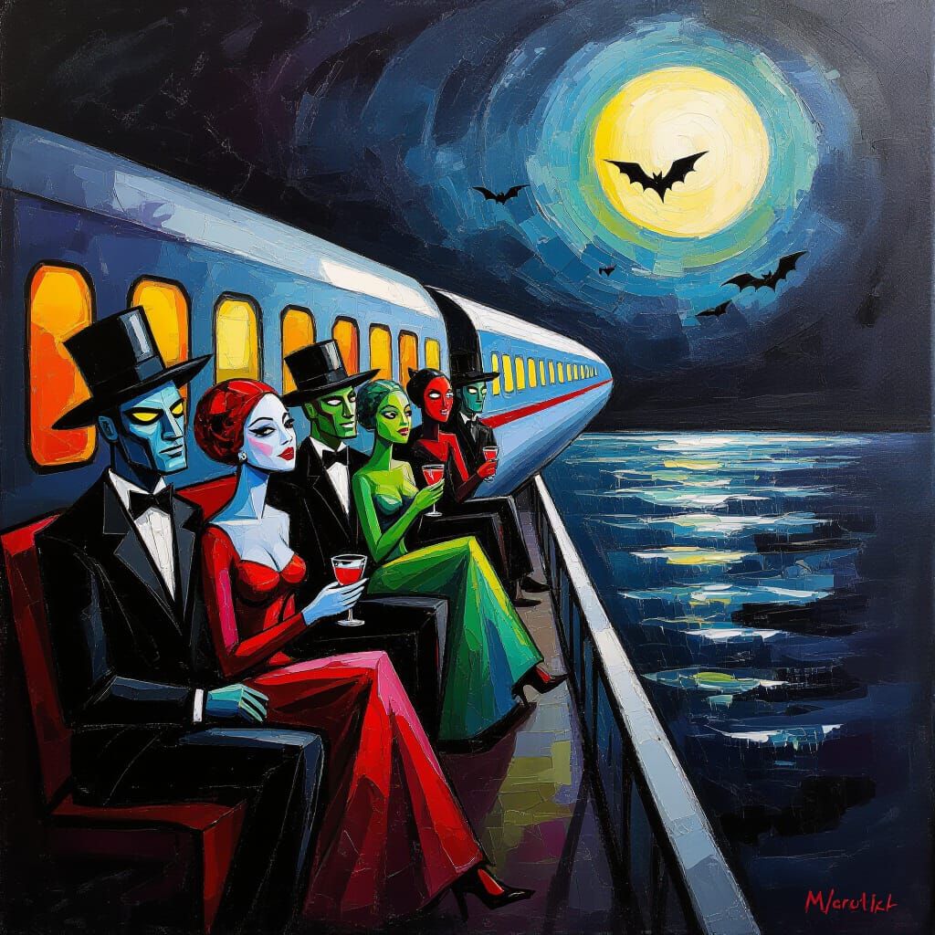 Damned Night Flight Birthday Party with Fantastical Creature...