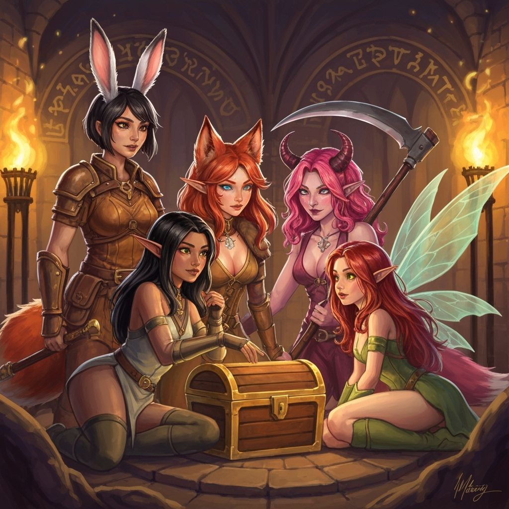 Adventurers Discover Treasure in Mystical Dungeon