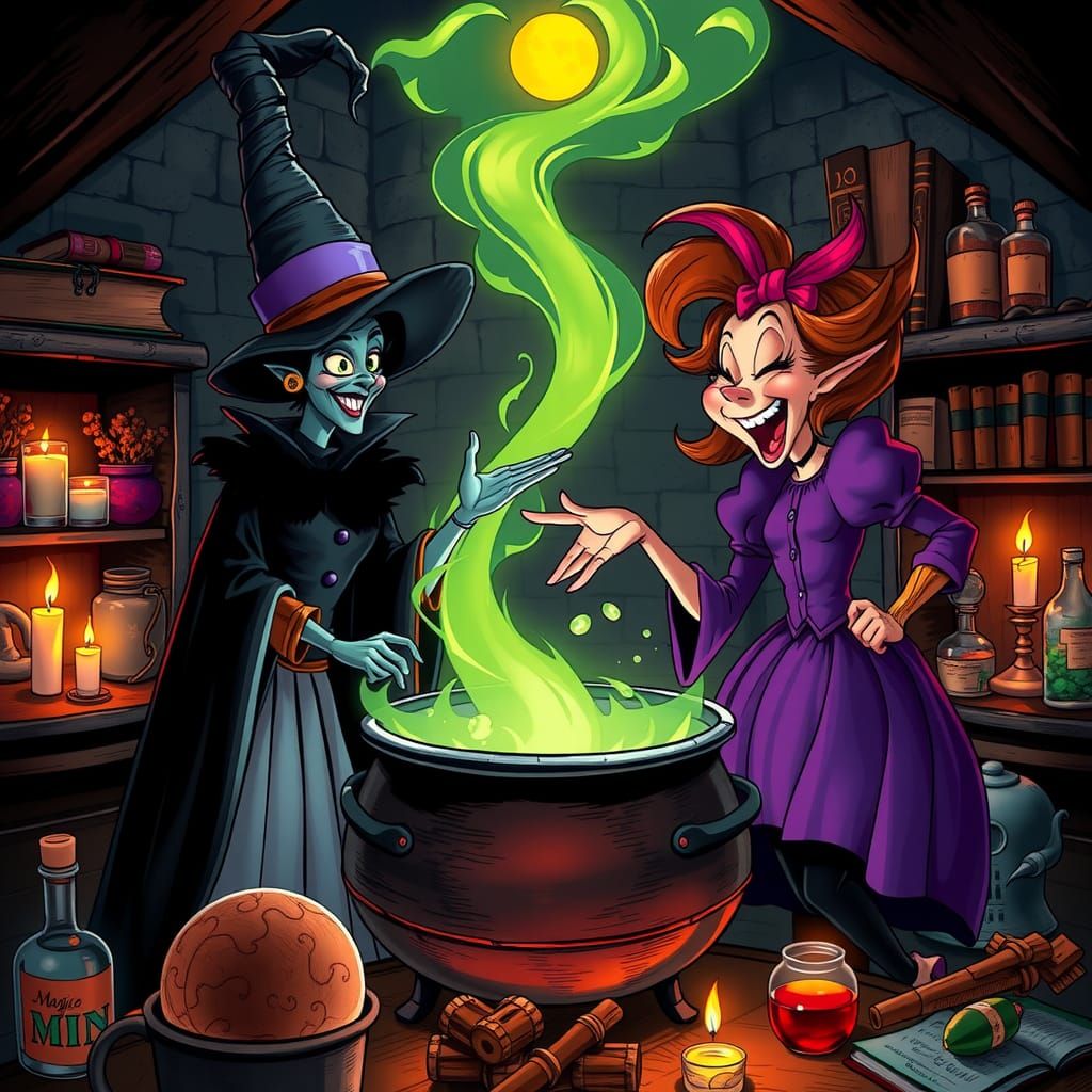 Magica De Spell and Madame Mim: Comic Book Cauldron