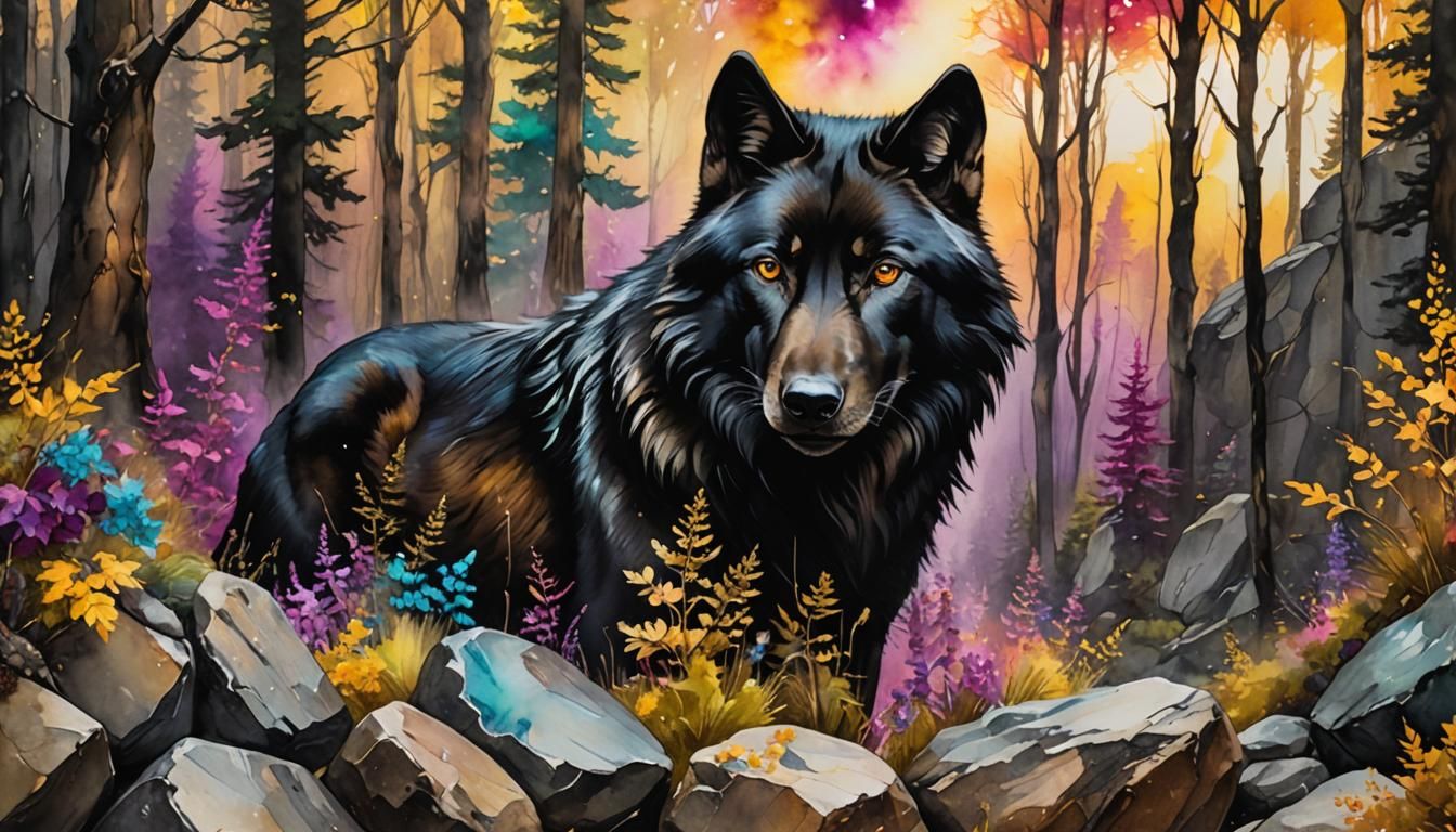 Black wolf