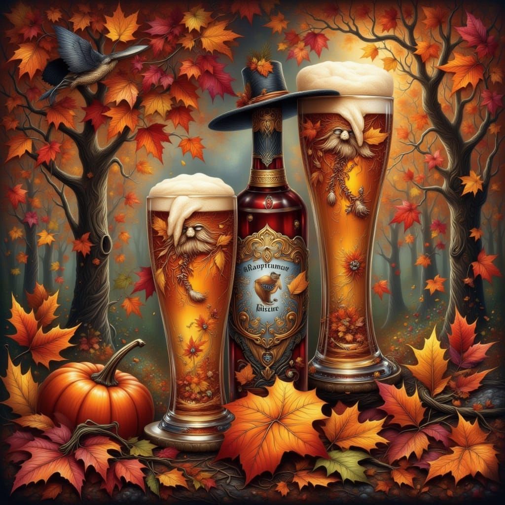 Octoberfest Celebration in Autumnal Style