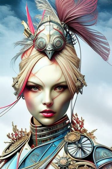 Steampunk Cybernetic Rabbit in Detailed Digital Art