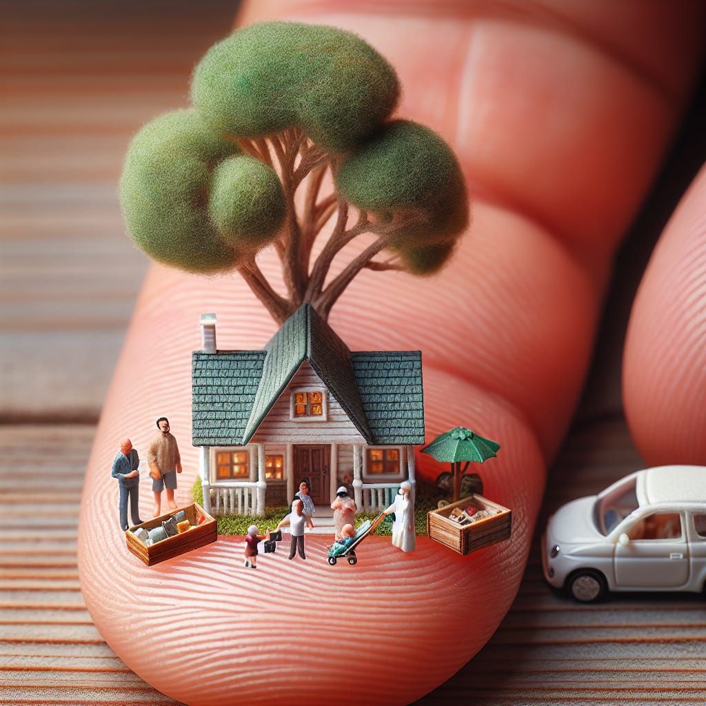 Miniature World in a Box: A Macro Photograph