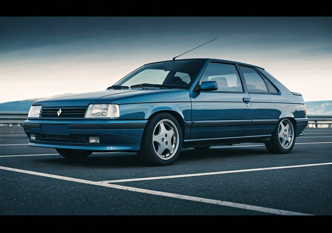 Futuristic Renault 11 Concept Car in Cinematic Style