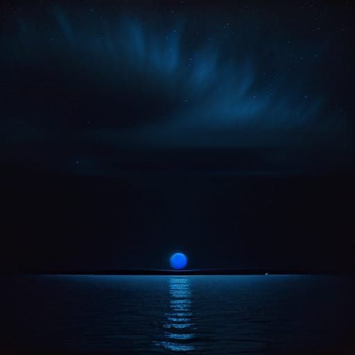 Indigo Color Study: Night Sky and Tranquility