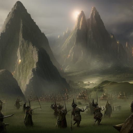Epic Battle in Peru: A Digital Matte Painting