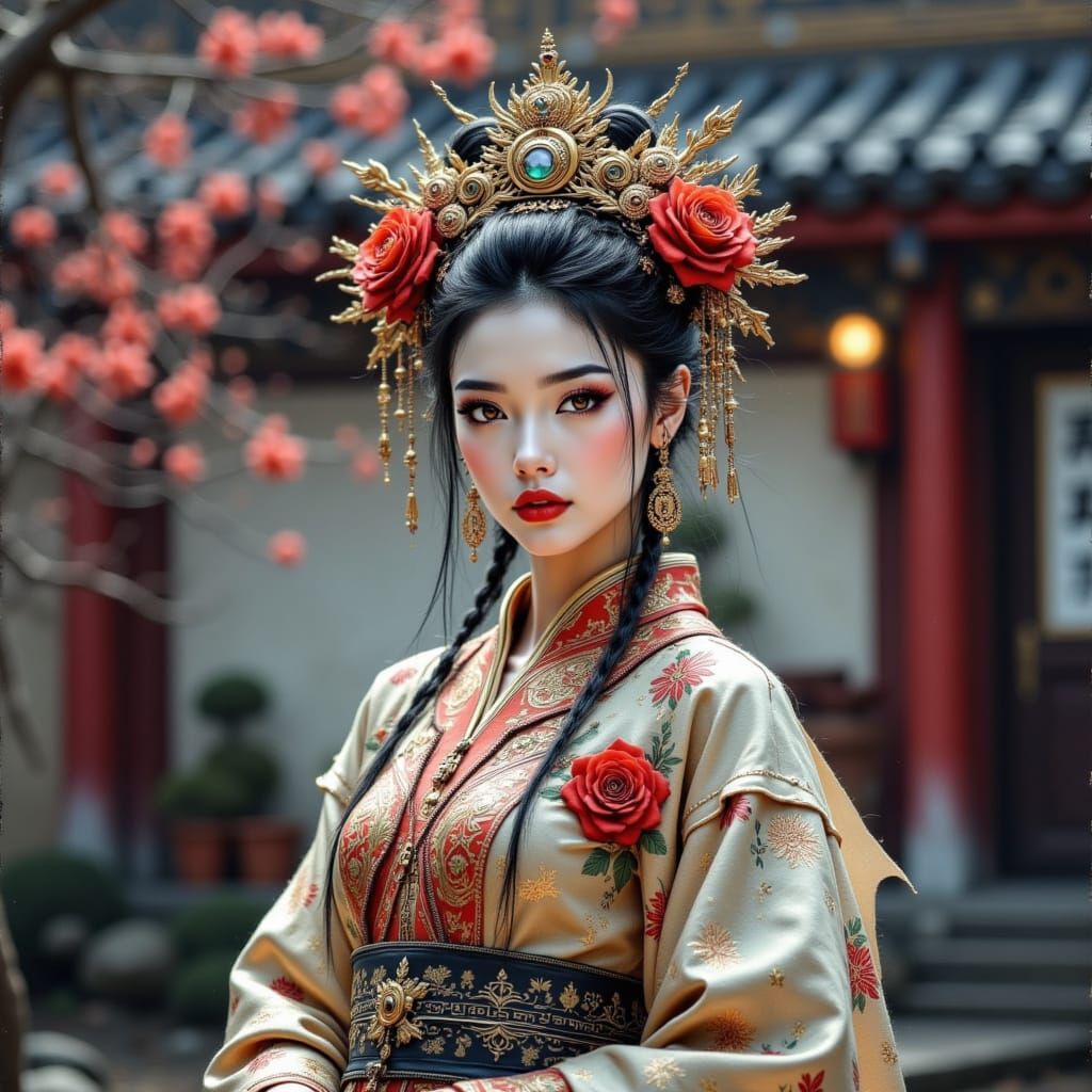 Tang Dynasty Princess in Royal Garden
