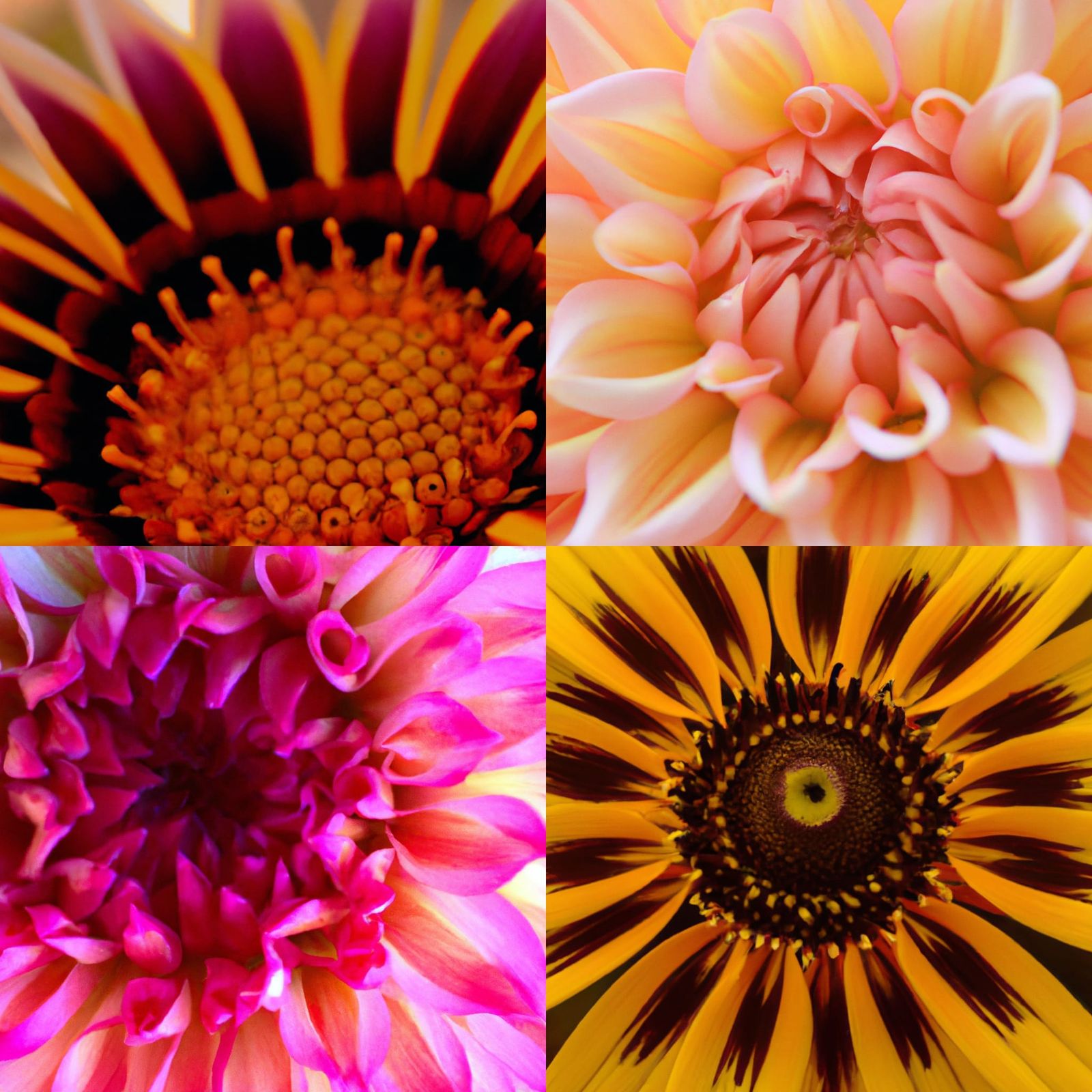 Colorful Blossoming Flower Patterns: A Masterpiece