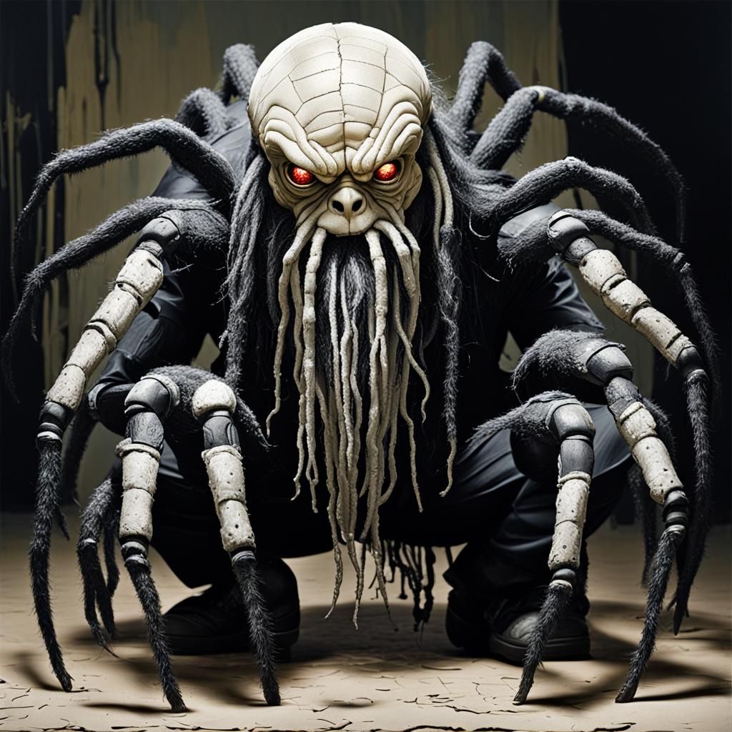 Horrific Old Man with Spider-Like Dreads