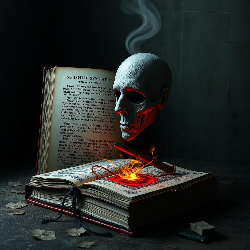 Surreal Book Landscape in a Dreamlike State