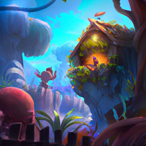 Fantastical Children's Book Illustration in Deep Color