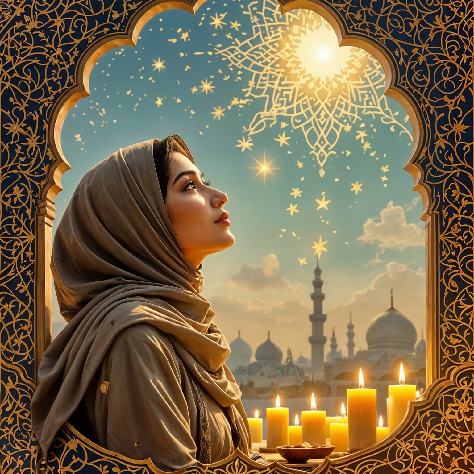 Radiant Horseman Ascends: Shia Islamic Art