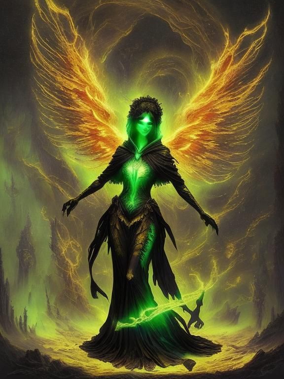 Dark Fantasy Being in a Twisted Realm