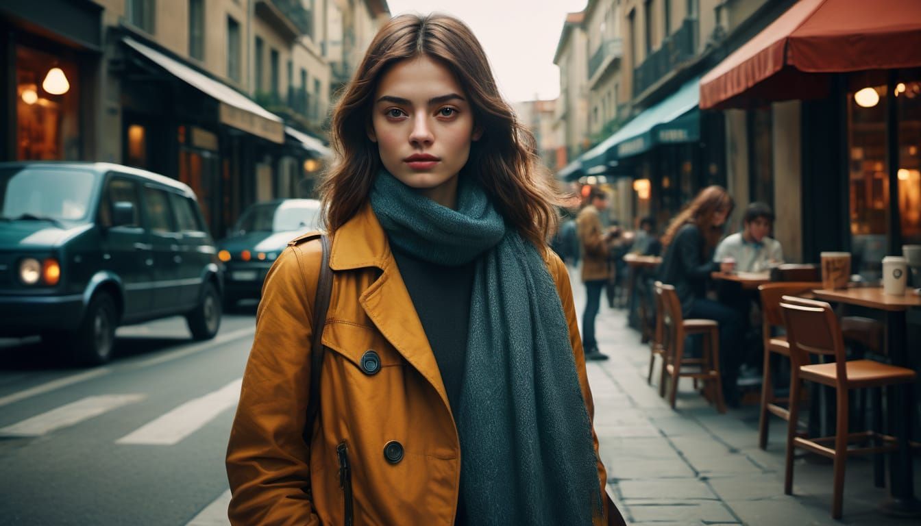 Elegant Women in Moody Cityscapes