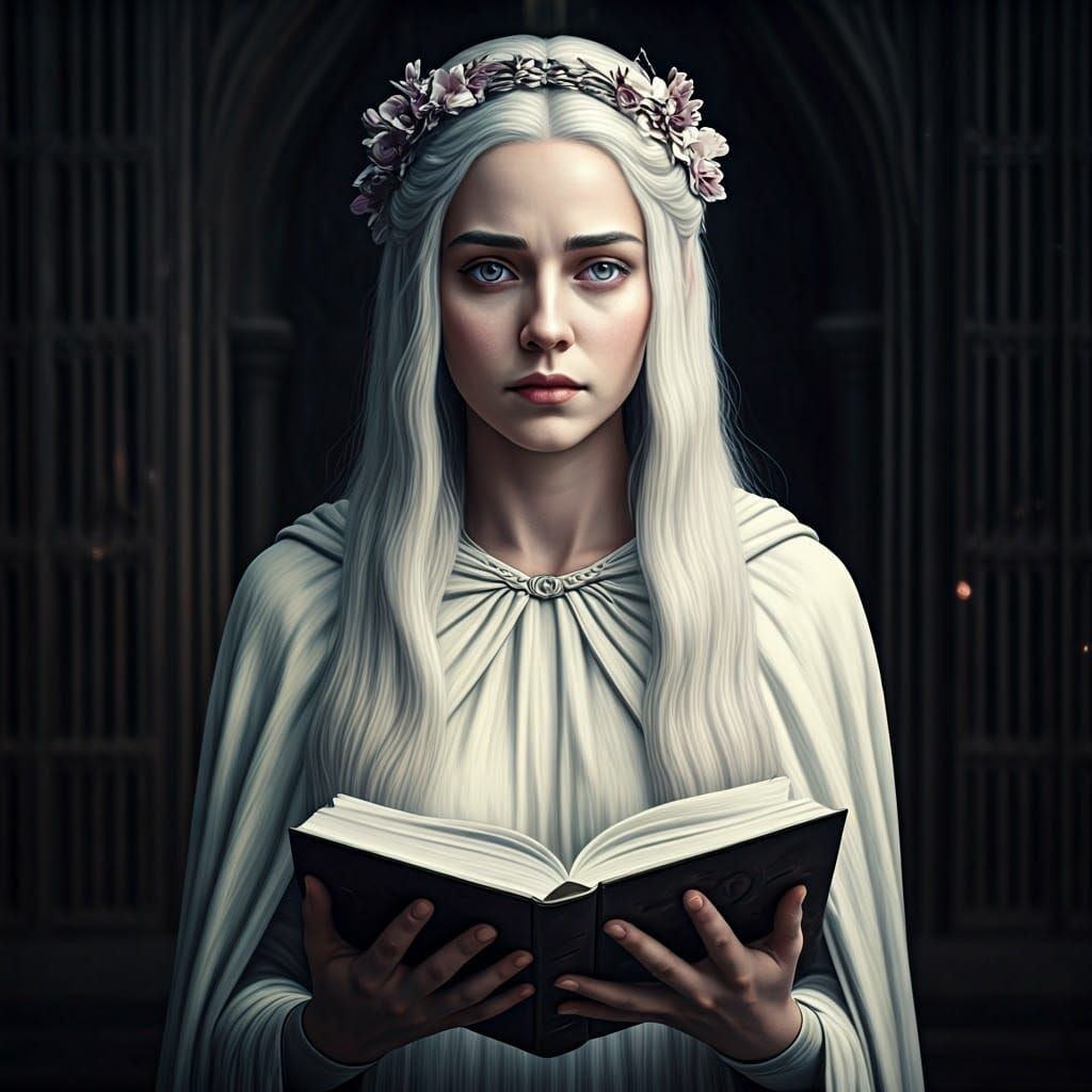 Medieval Valyrian Queen in Holy Splendor