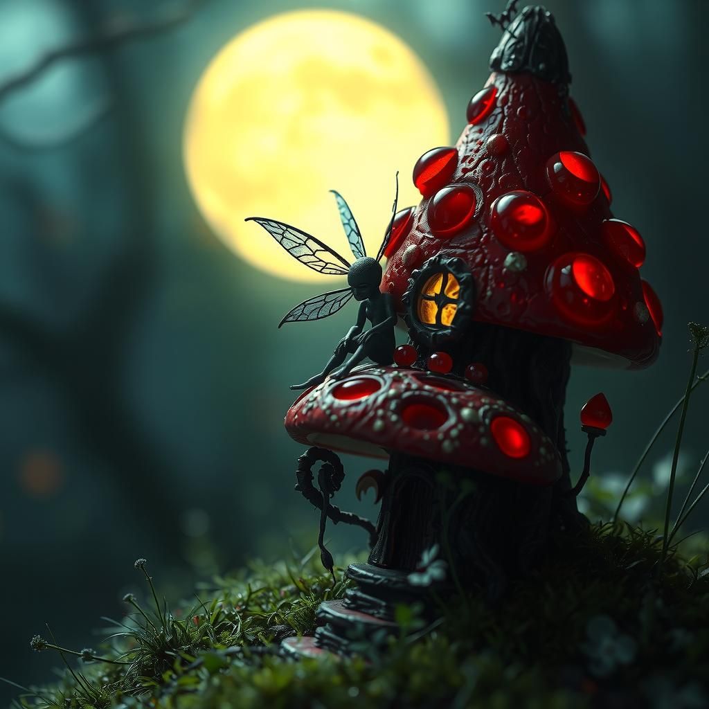 Evil Fairy on Haunted Mushroom House