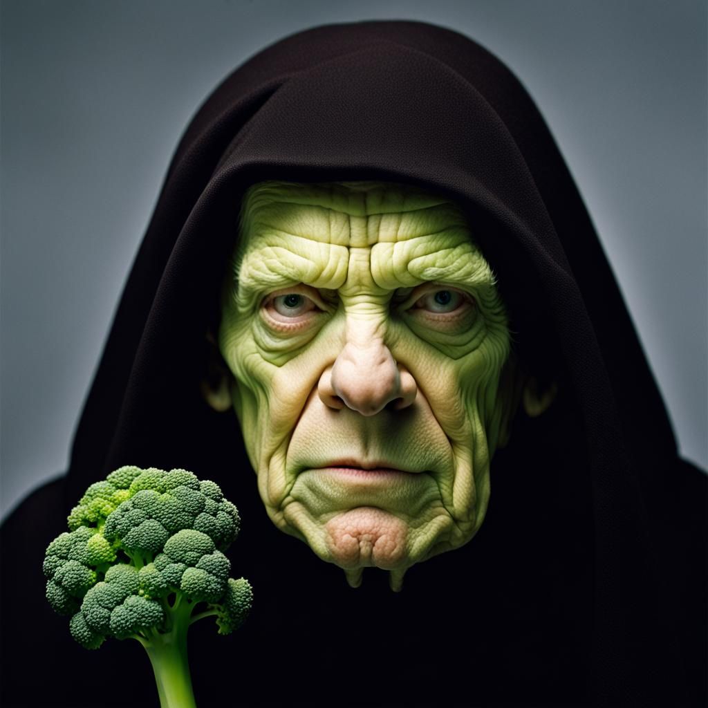 Emperor Palpatine's Healthy Choice: Broccoli Portrait
