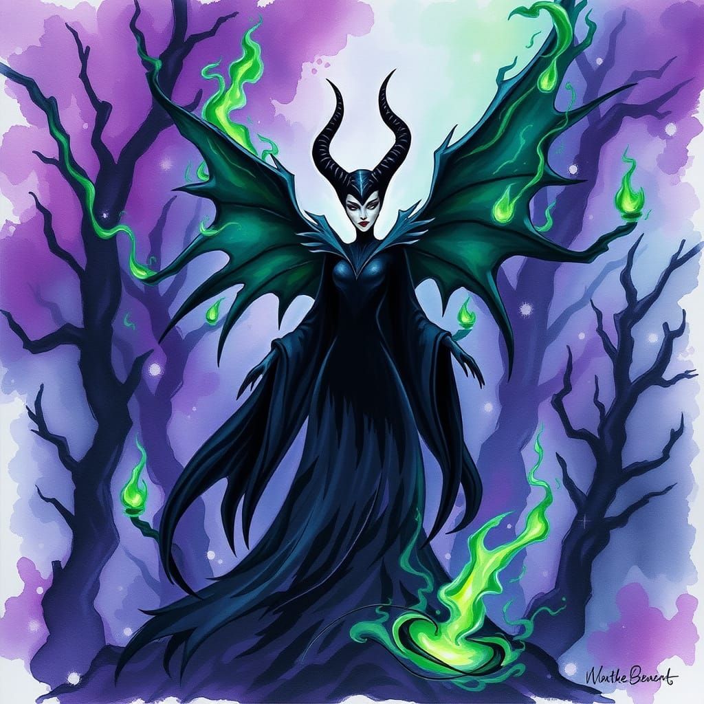 Ethereal Gothic Queen Emerging from Shadows