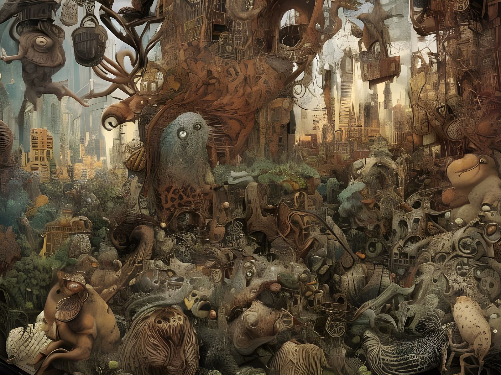 City Future: Bizarre Creatures in Hyperreal Detail