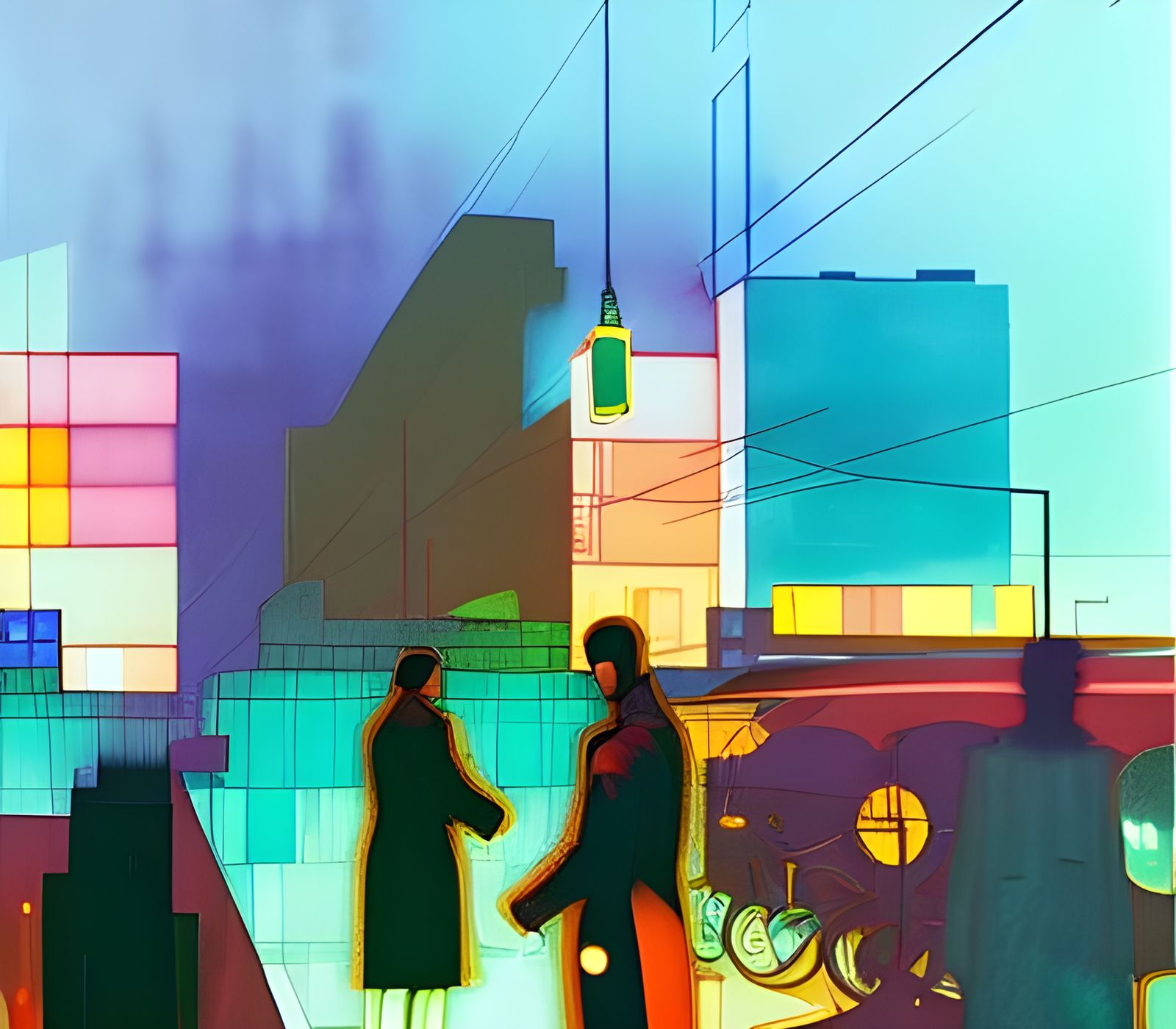 Berlin Nightlife in Film Noir Style