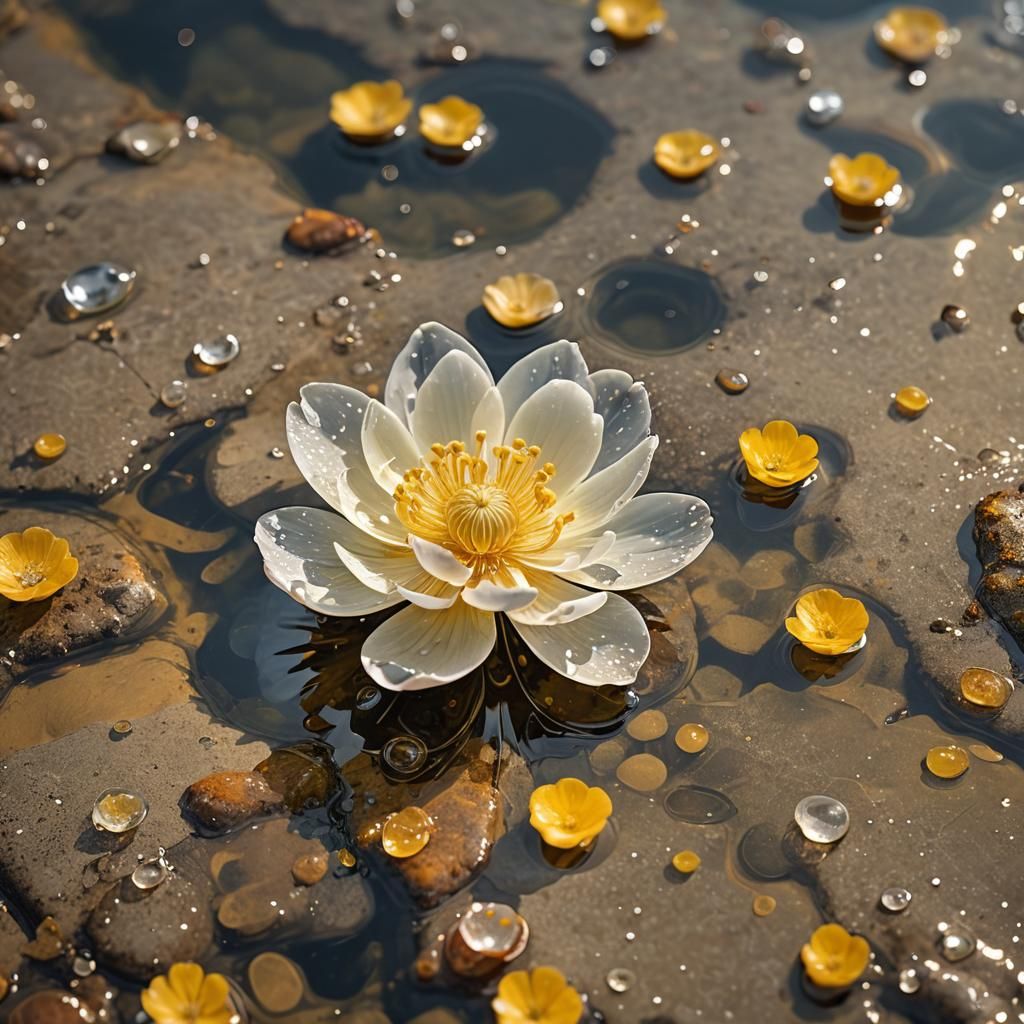 Delicate Sea Blossom Macro Photograph