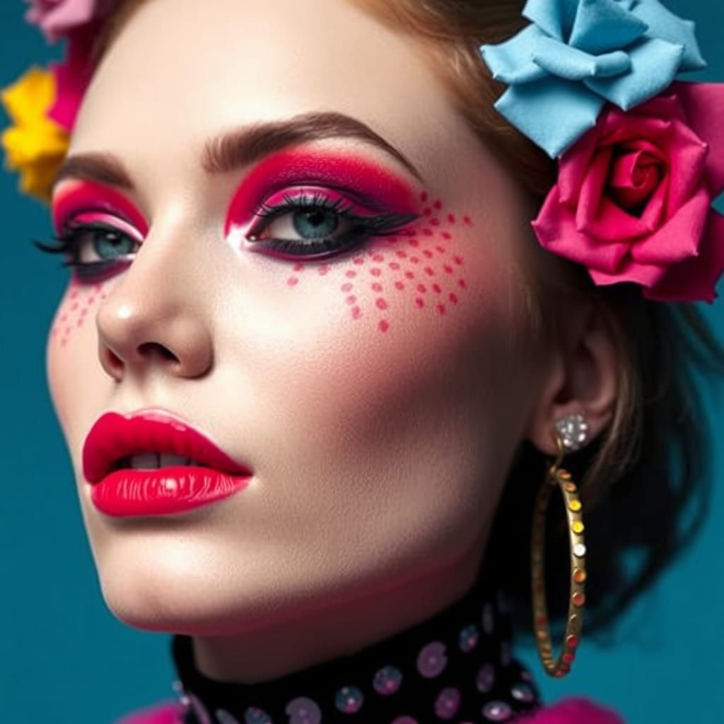 High Fashion Portrait in Surreal Style