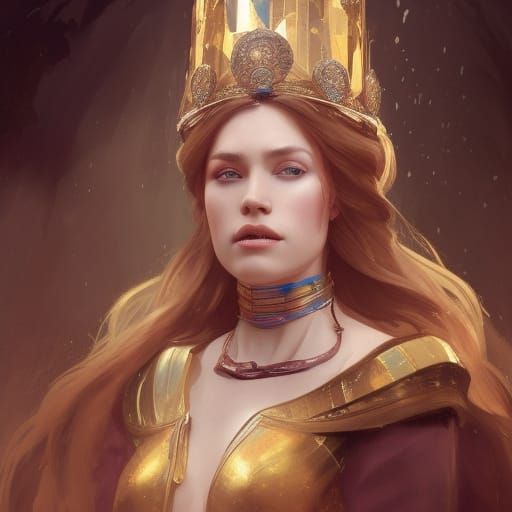 Medieval Queen 8k resolution concept art