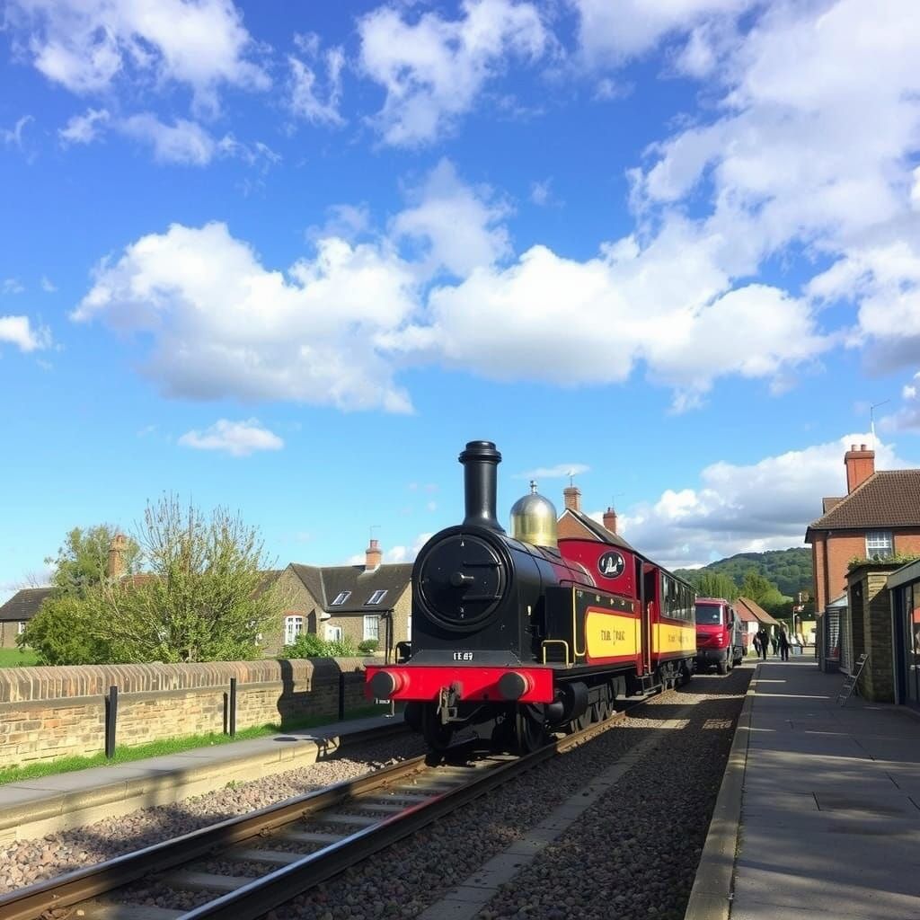 Vintage Tram at Crich Tramway Village