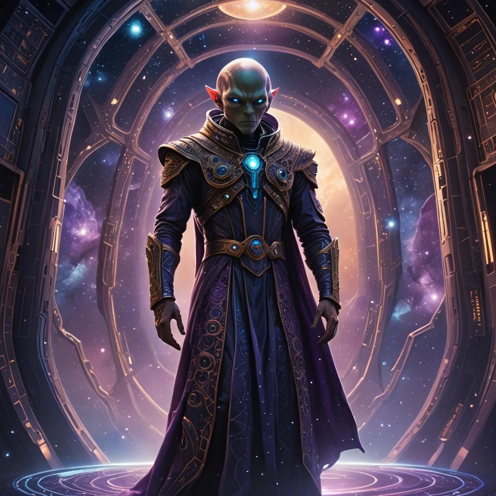 Alien in Spaceship Concept Art