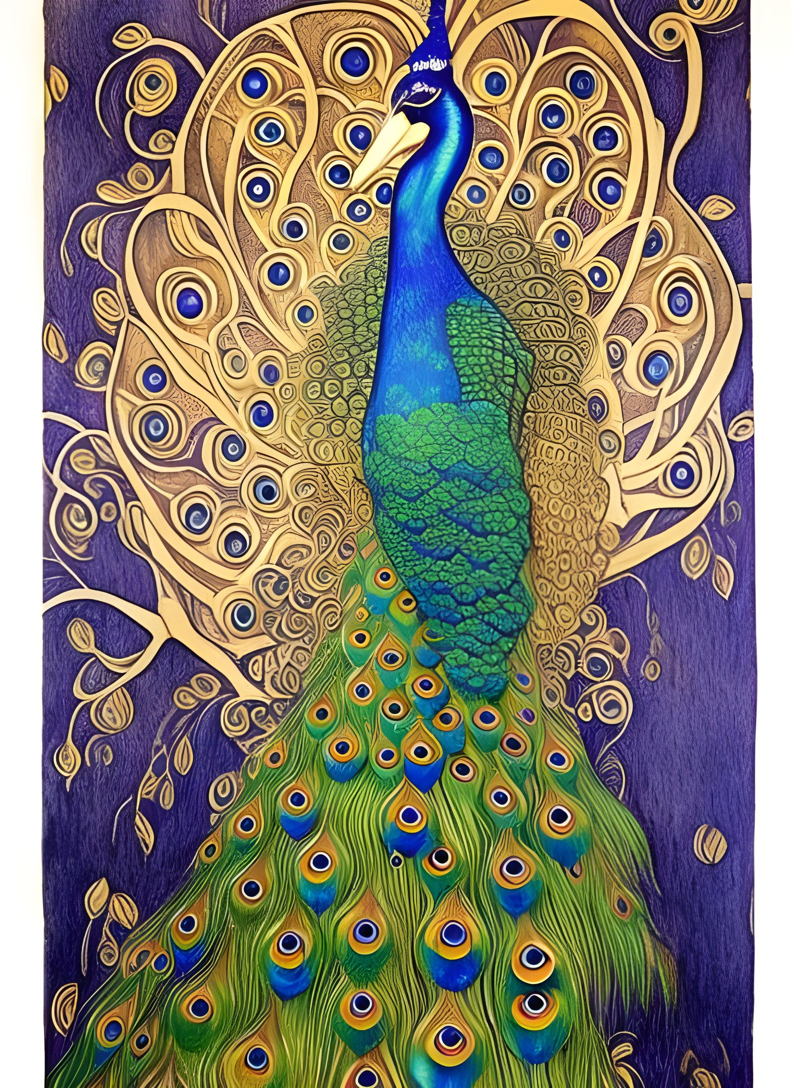 Peacock Art Nouveau