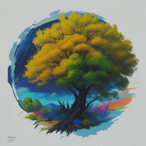 Surreal Cherry Blossom Forest with Mount Fuji in 3D