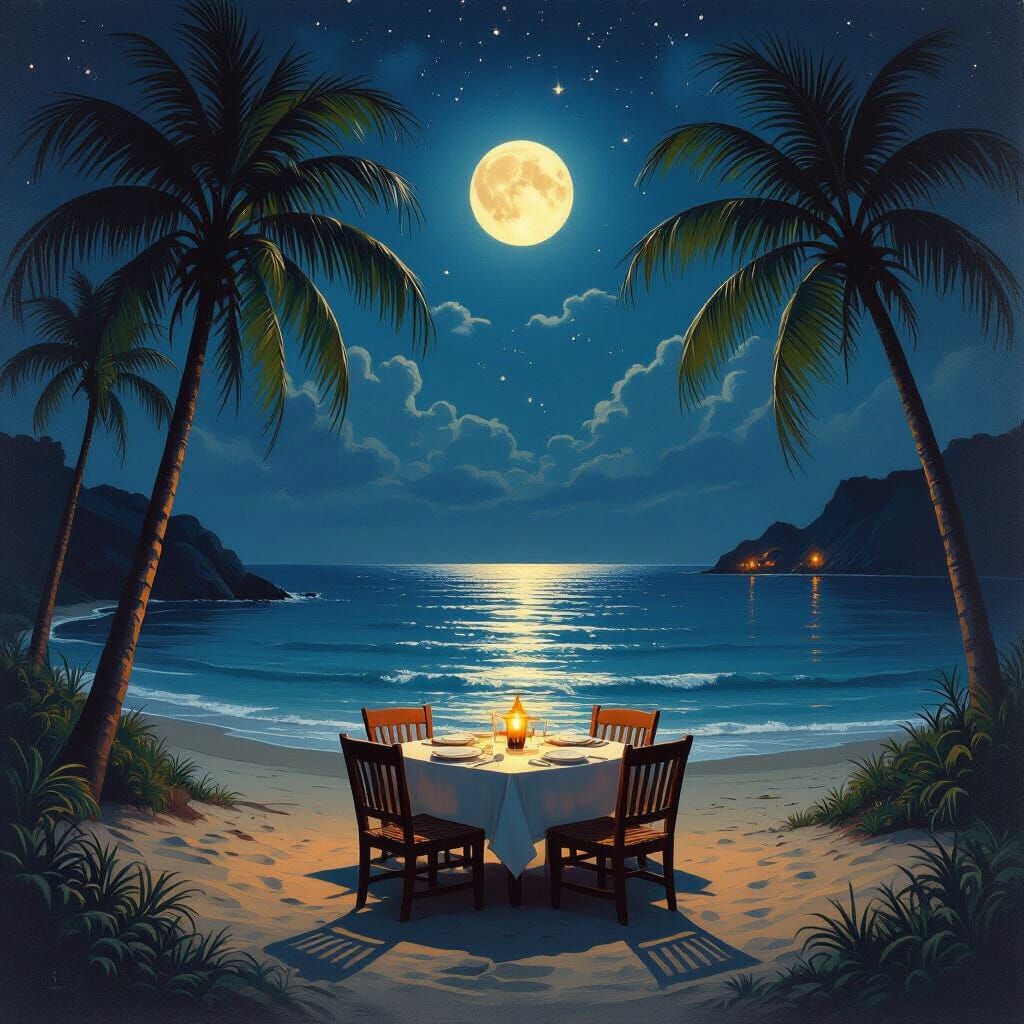 Ocean Dining Room Under the Stars