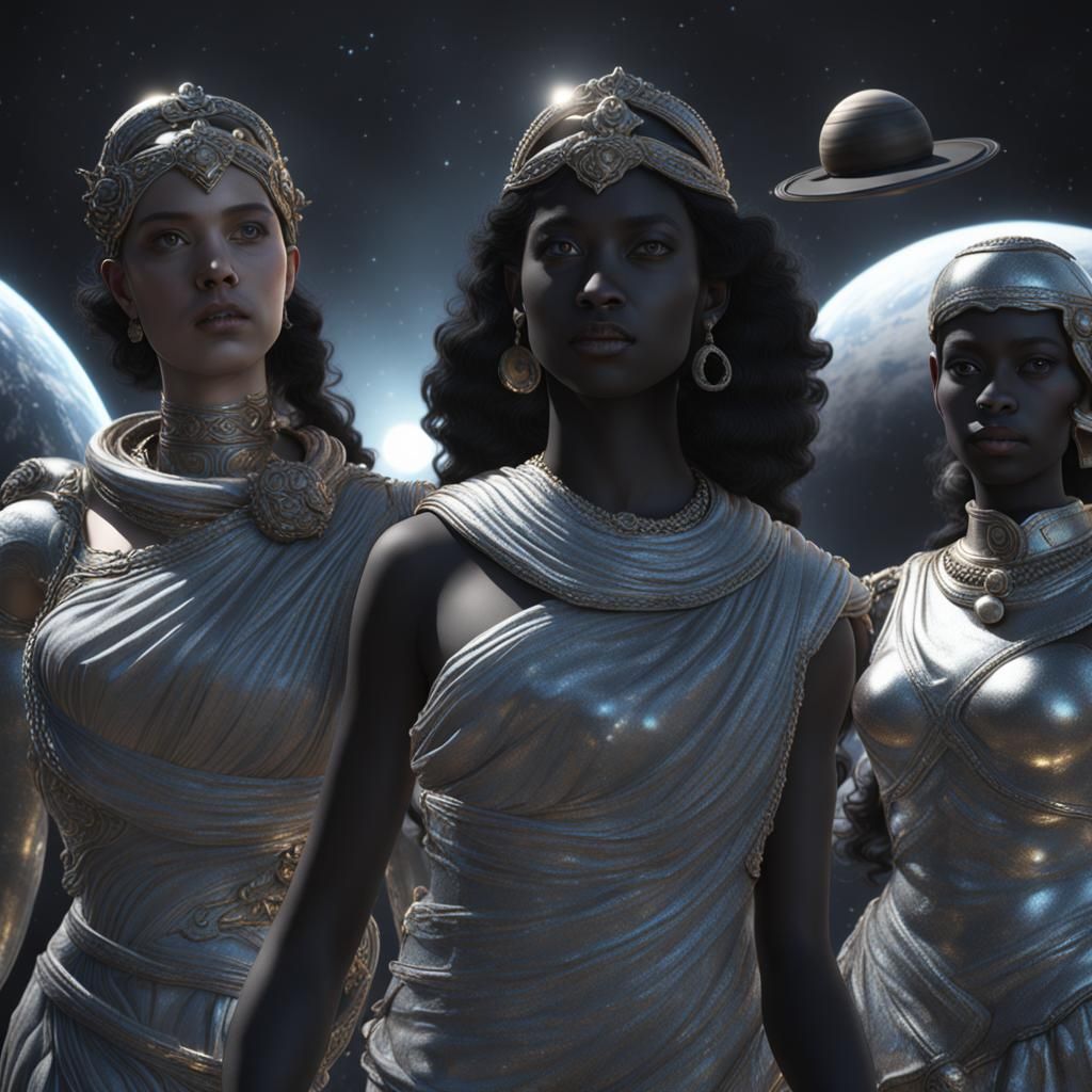 Orion's Belt: Three Women as Planets