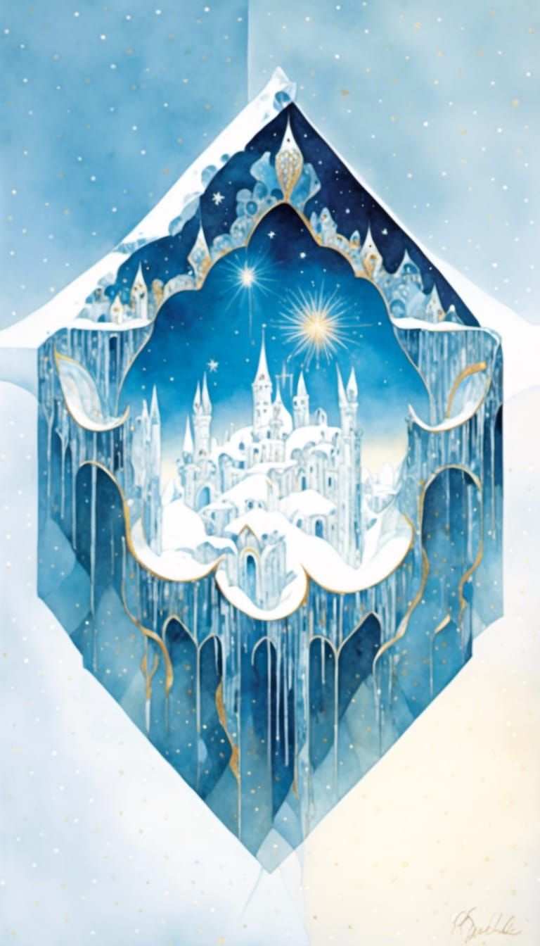 Sparkling Ice Castle Collage