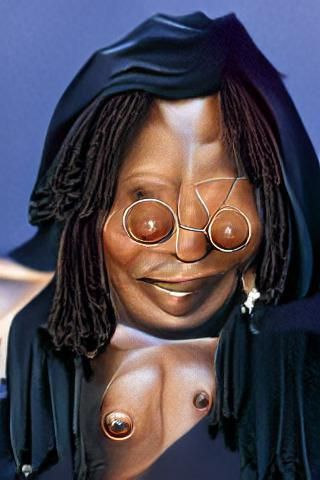 Surreal Portrait: Nipple-Eyed Face