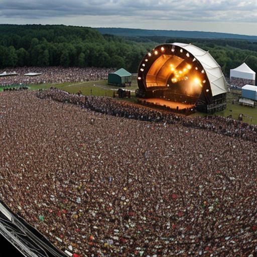 Woodstock Music Festival Digital Art