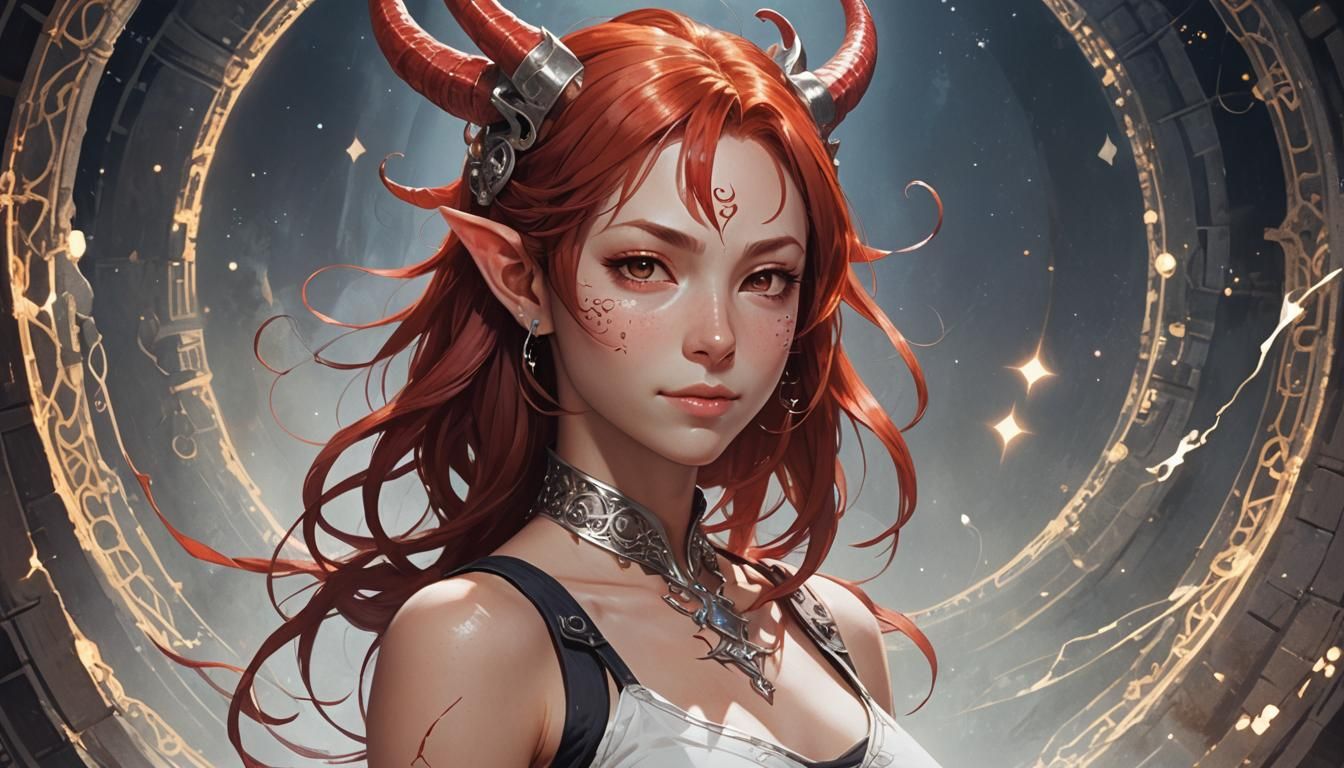 Doric Tiefling : dungeon and dragon