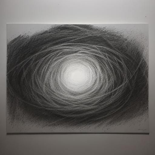 Abstract Light and Shadow in Charcoal