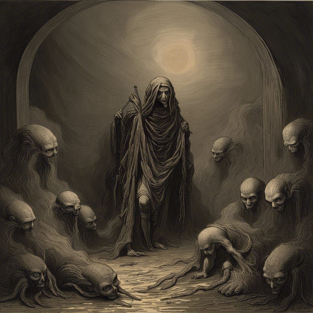 Eerie Gothic Horror Scene