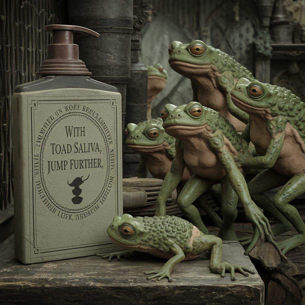 "With Toad Saliva, Jump further" (2)