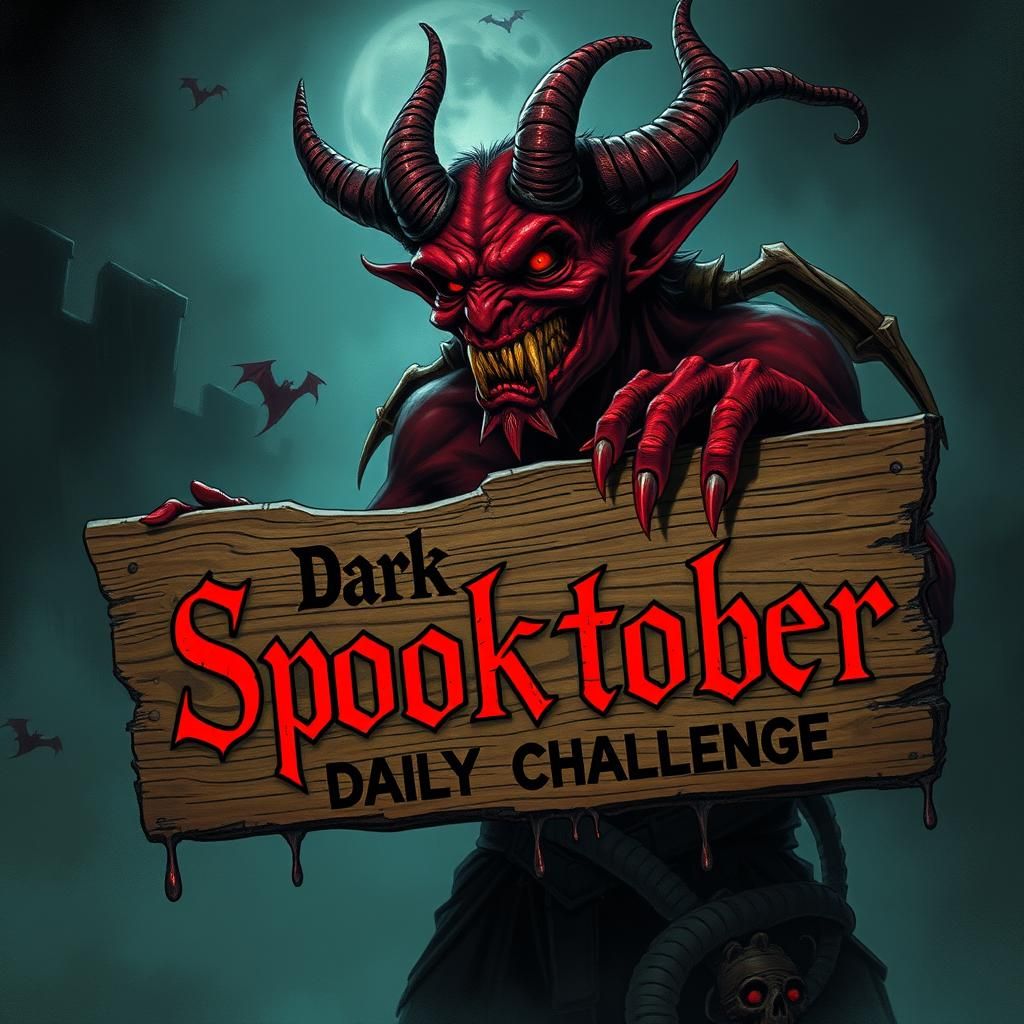 Grotesque Demon for Dark Spooktober, in Fantasy Art Style