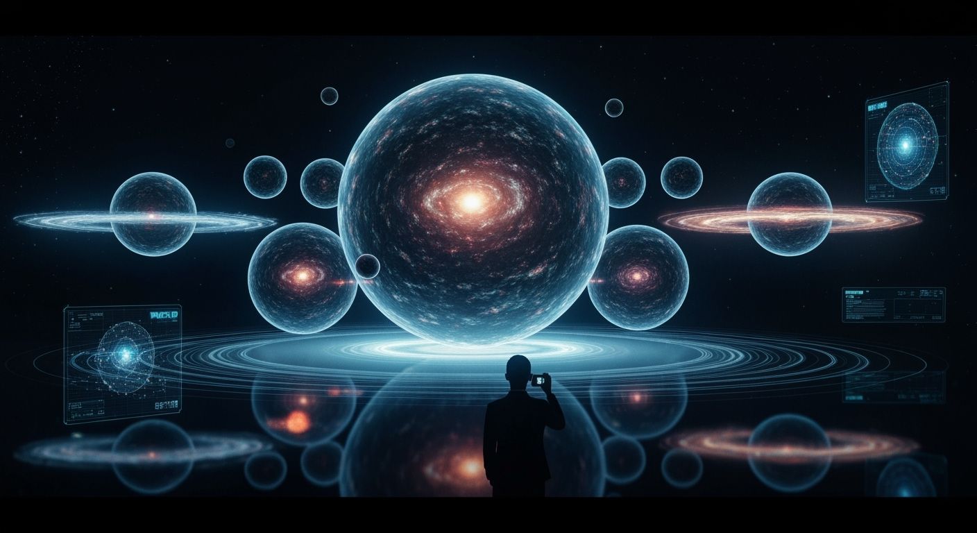 Retro-Futuristic Multiverse Visualization