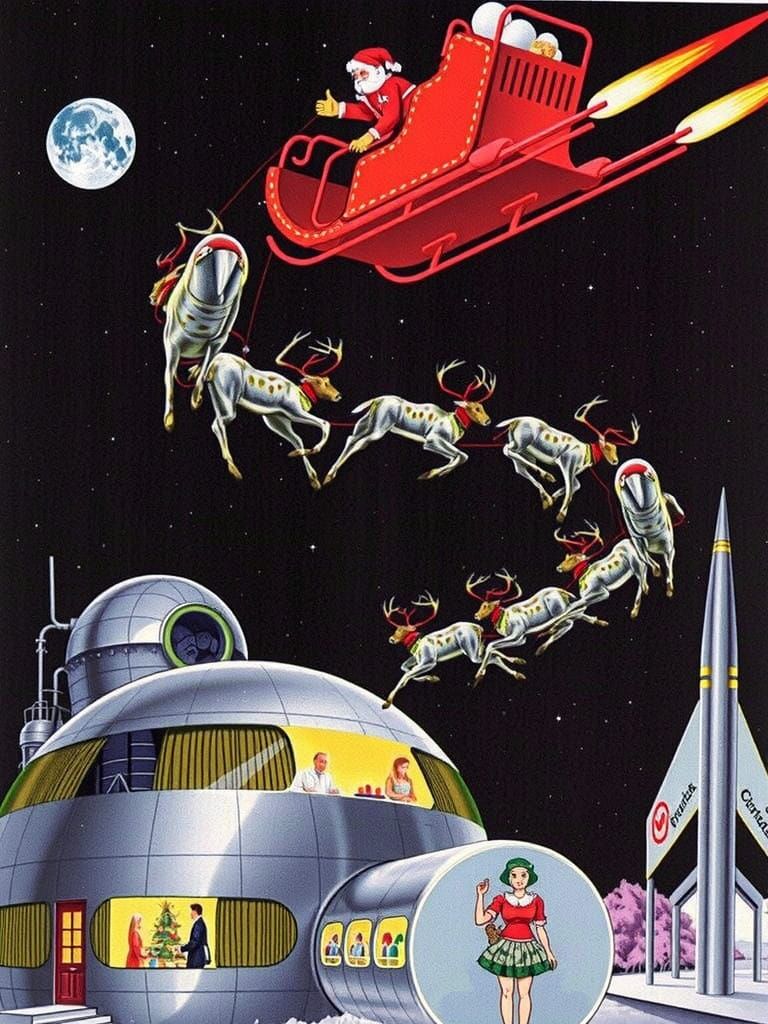 Psychedelic Christmas in Space with Amanita Muscaria