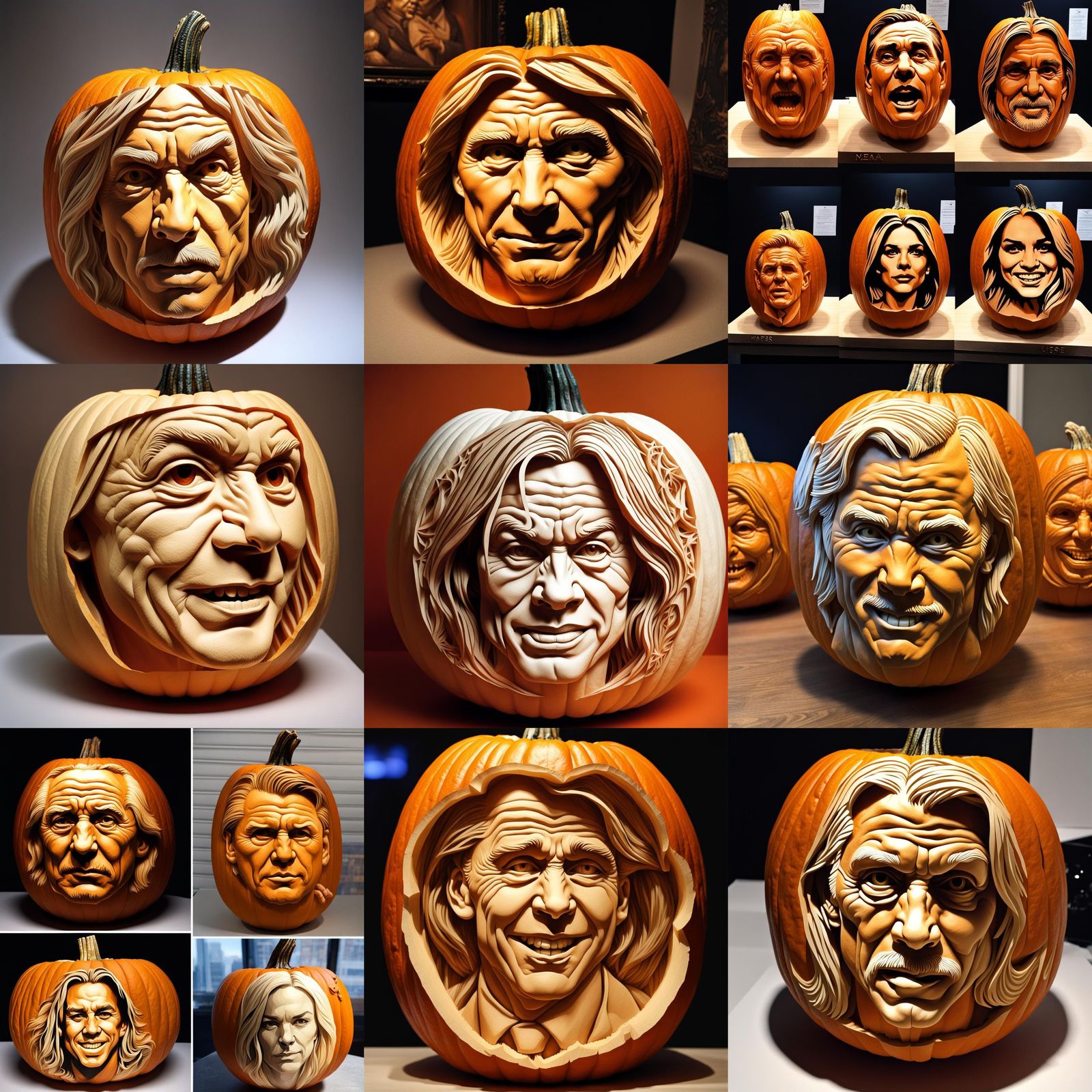 Celebrity Carved Jack-o'-Lanterns: Halloween Art