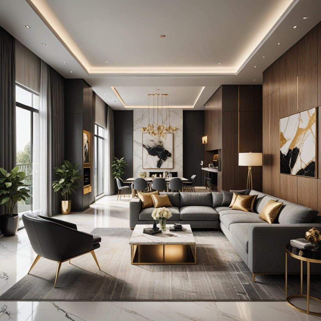 Sophisticated Modern Interior Design Promotional Banner