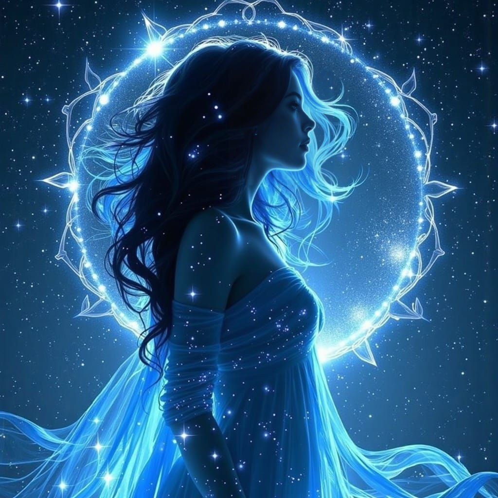 Celestial Maiden in Renaissance Style