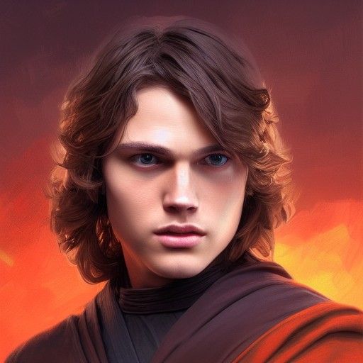 Anakin Skywalker Portrait in Artgerm Style